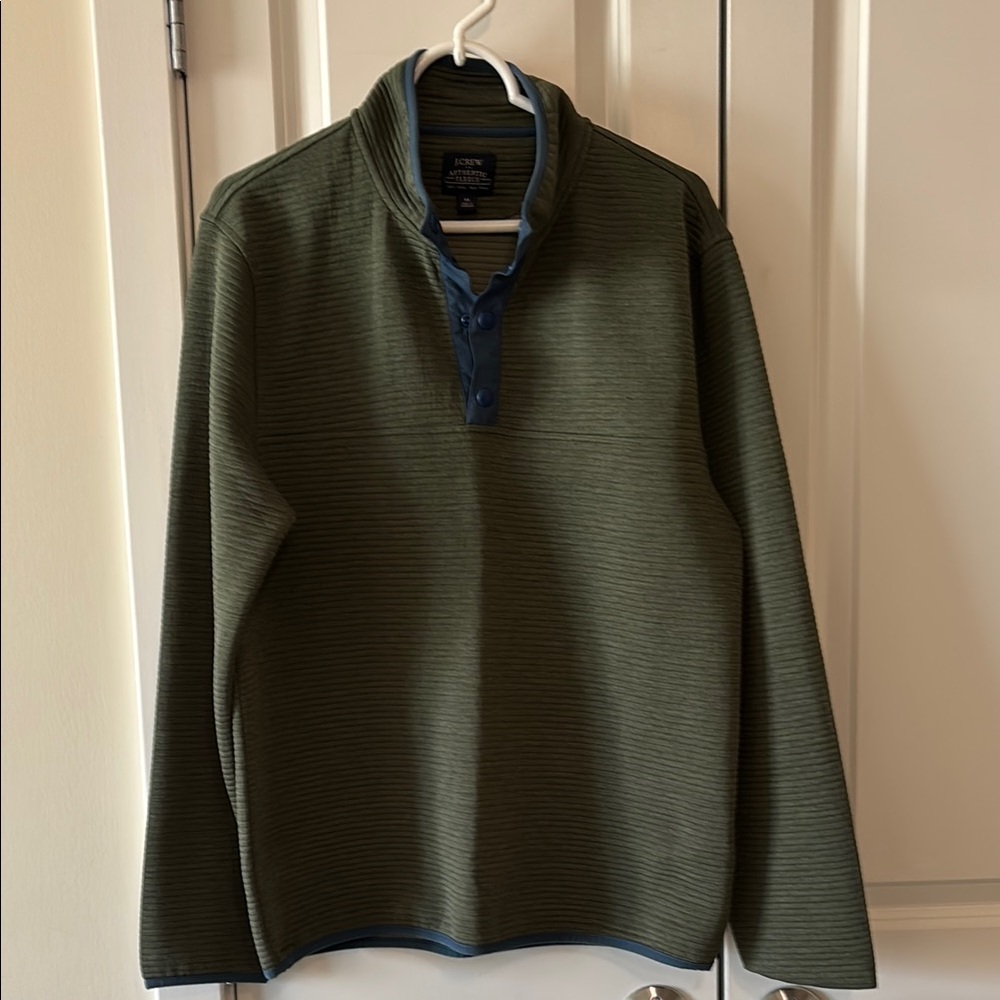 J. Crew Factory Green Lightweight Shirt Jacket